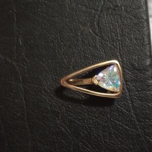 Aurora borealis trillion cz pendant